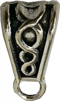 Ketten Spacer ✰ Keltisches Knoten Muster ✰ Antik Silber 