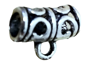 Silber Spacer Romantik✰ 12 mm ✰ Rohling Kette 