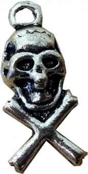 Totenkopf Pirat Anhänger ☆ Antik Silber ☆ Schmuckherstellung 